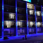 Подсветка фасада здания в Волгограде